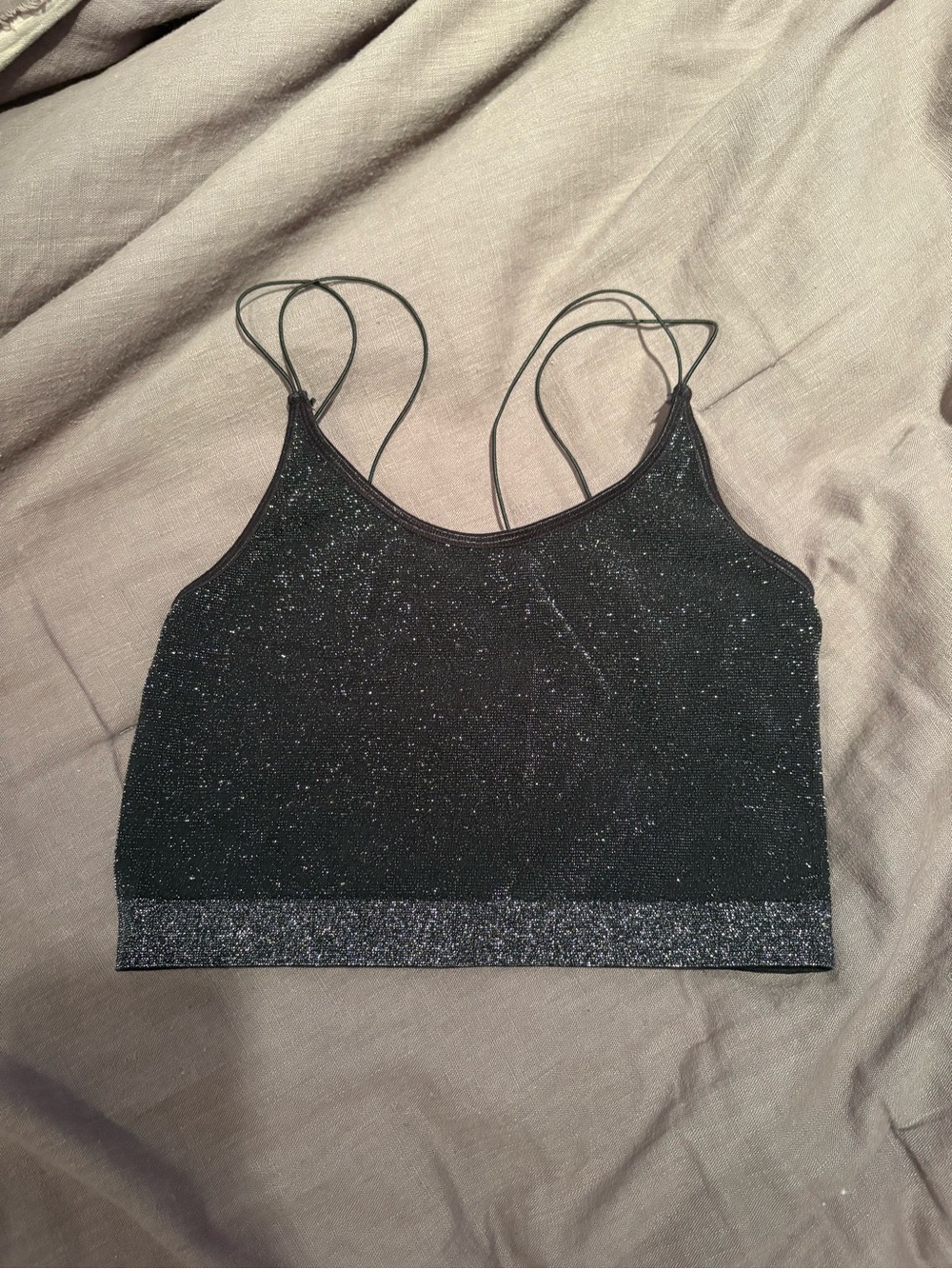 Garage Sparkle Spaghetti Strap Tank Top